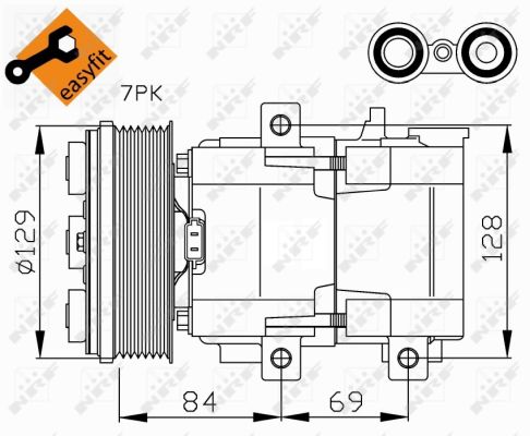 Compresor climatizare NRF 32447