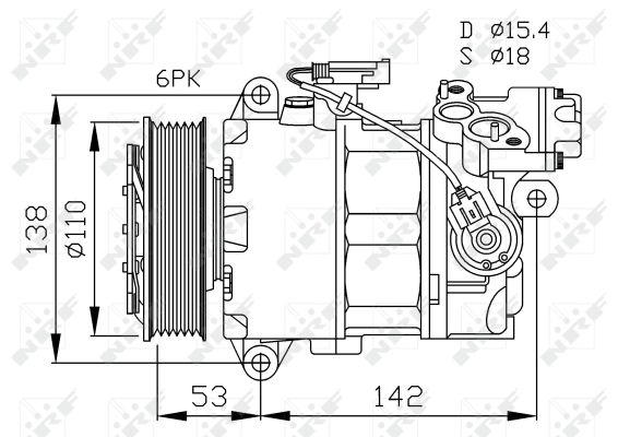 Compresor climatizare NRF 32463
