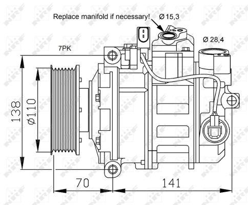 Compresor climatizare NRF 32613