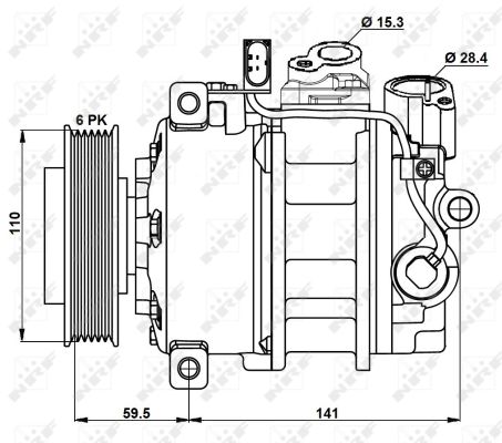 Compresor climatizare NRF 32883