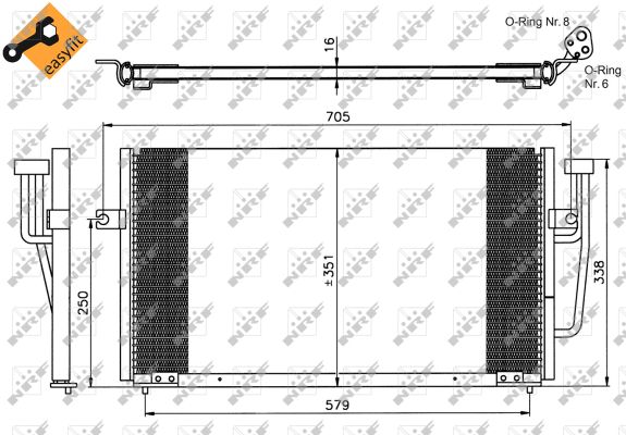 Condensator climatizare NRF 35234