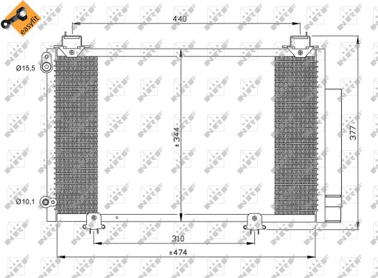 Condensator climatizare NRF 35333