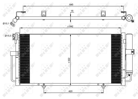 Condensator climatizare NRF 35875