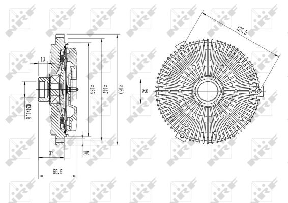 Cupla ventilator radiator NRF 49631