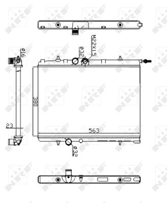 Radiator racire motor NRF 509524A