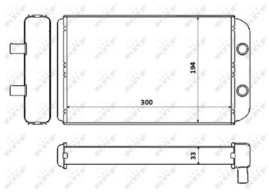 Schimbator caldura incalzire habitaclu NRF 53562