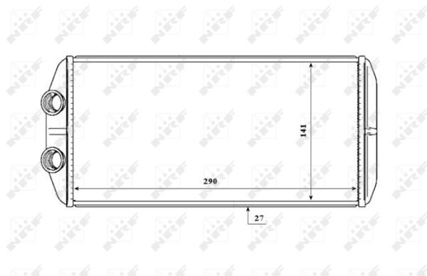 Schimbator caldura incalzire habitaclu NRF 54210