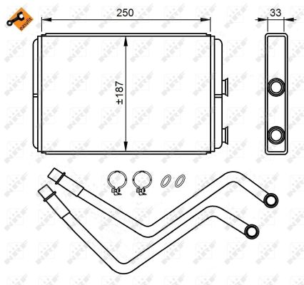 Schimbator caldura incalzire habitaclu NRF 54211