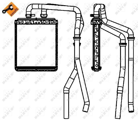 Schimbator caldura incalzire habitaclu NRF 54218