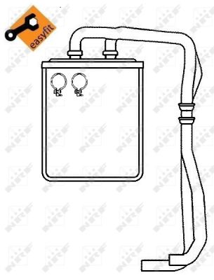 Schimbator caldura incalzire habitaclu NRF 54219