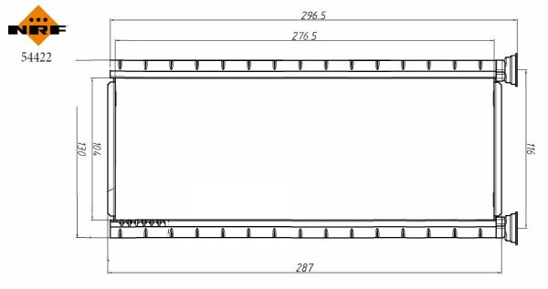 Schimbator caldura incalzire habitaclu NRF 54422