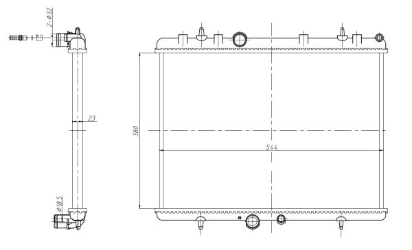Radiator racire motor NRF 58312A
