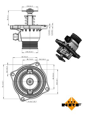 Termostat lichid racire NRF 725005