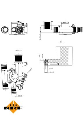 Termostat lichid racire NRF 725011