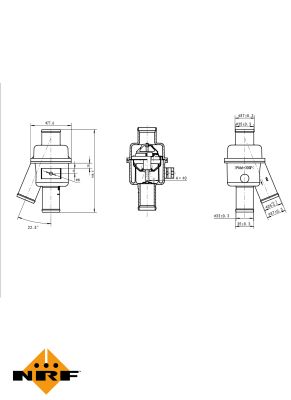 Termostat lichid racire NRF 725018