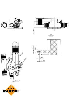 Termostat lichid racire NRF 725022