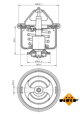 Termostat lichid racire NRF 725026