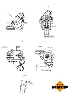 Termostat lichid racire NRF 725027