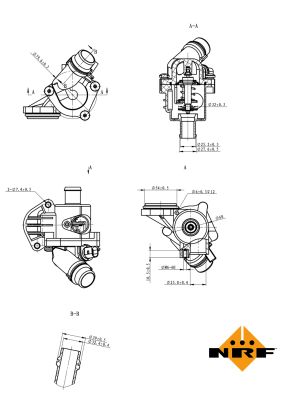 Termostat lichid racire NRF 725028