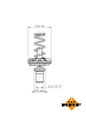 Termostat lichid racire NRF 725049
