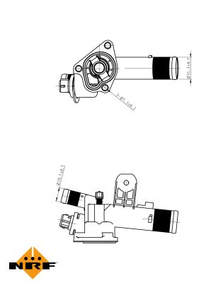 Termostat lichid racire NRF 725056