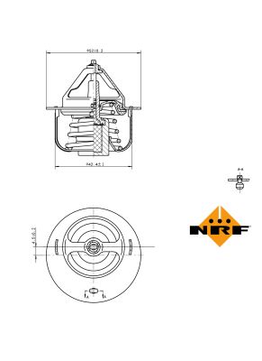 Termostat lichid racire NRF 725057