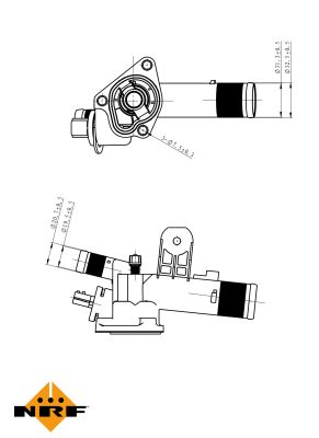 Termostat lichid racire NRF 725082