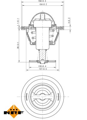 Termostat lichid racire NRF 725083
