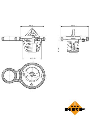 Termostat lichid racire NRF 725094