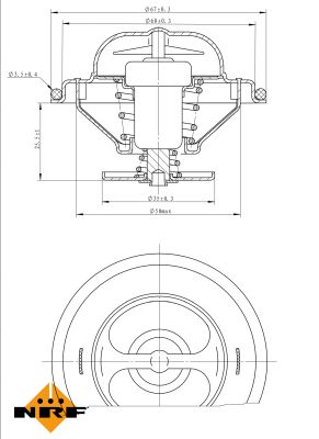 Termostat lichid racire NRF 725096