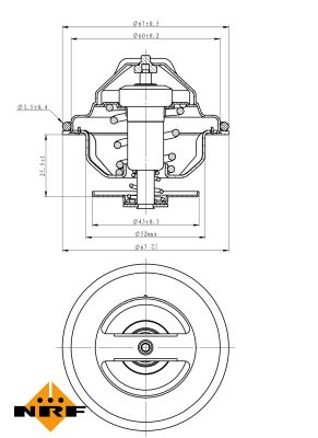 Termostat lichid racire NRF 725101