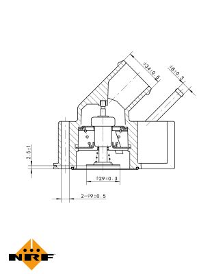 Termostat lichid racire NRF 725102
