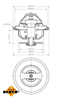 Termostat lichid racire NRF 725103
