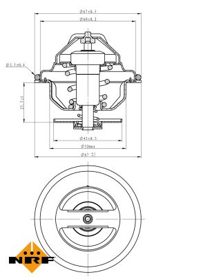 Termostat lichid racire NRF 725106