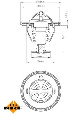 Termostat lichid racire NRF 725107