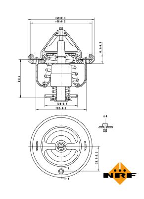 Termostat lichid racire NRF 725108