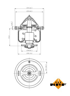 Termostat lichid racire NRF 725110