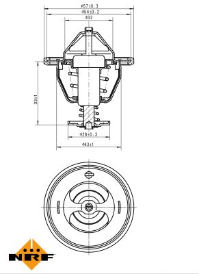 Termostat lichid racire NRF 725111