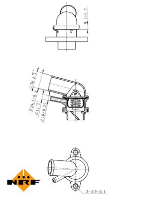 Termostat lichid racire NRF 725116