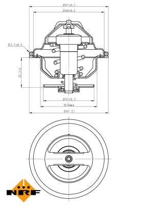 Termostat lichid racire NRF 725117