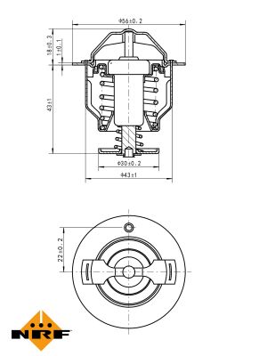 Termostat lichid racire NRF 725119