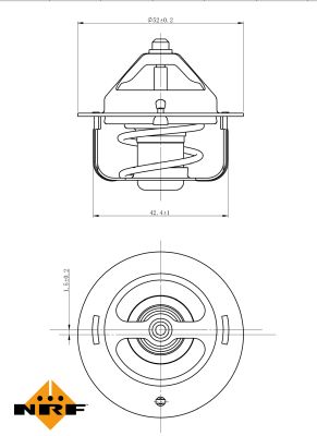 Termostat lichid racire NRF 725120