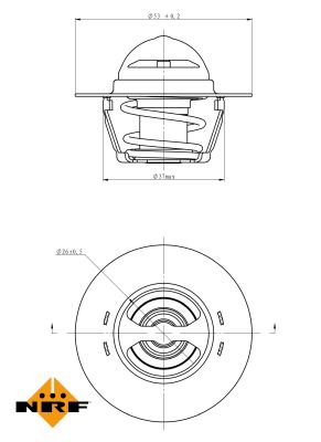 Termostat lichid racire NRF 725128
