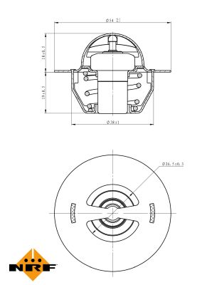 Termostat lichid racire NRF 725129