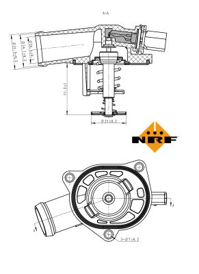 Termostat lichid racire NRF 725130