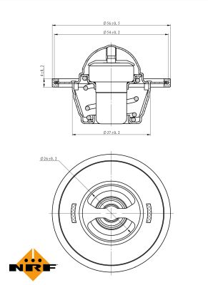 Termostat lichid racire NRF 725135