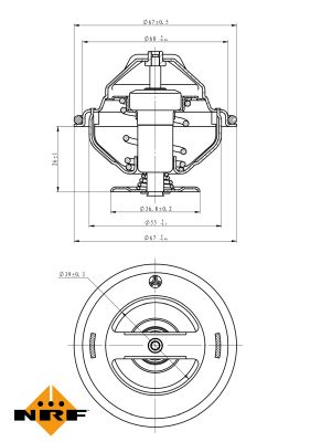 Termostat lichid racire NRF 725137