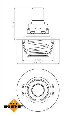 Termostat lichid racire NRF 725141