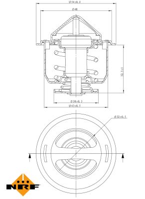 Termostat lichid racire NRF 725148