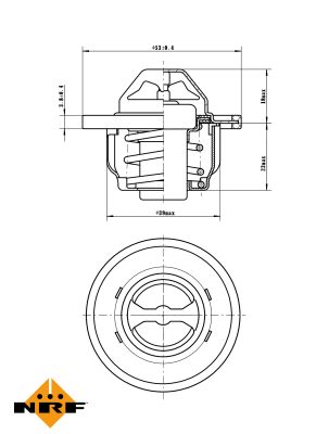 Termostat lichid racire NRF 725150